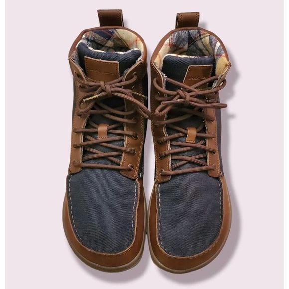 Lems Size 45 Boulder Boot Navy/Stout Leather Canvas Nylon Ankle Boots Men’s 11.5 - Picture 3 of 8